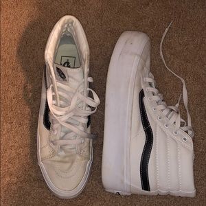 Gently Worn Platform Vans
